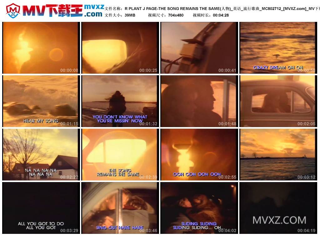 R PLANT J PAGE-THE SONG REMAINS THE SAME(人物)_英语_流行歌曲_MC802712